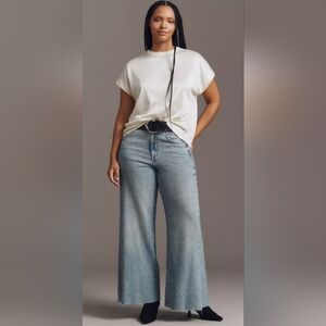 Pilcro Anthropology Studded Mid Rise Flare Jeans NWT 20W